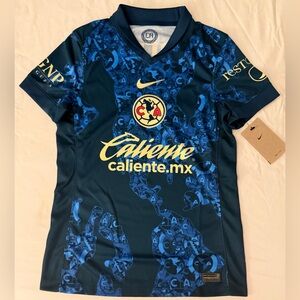 Nike Club America 2024/25 Away Blue Soccer Jersey FN8981-477 Women’s Size.